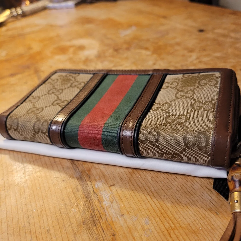 Gucci Rania Canvas Zip Around Wallet - Picture 3 of 3
